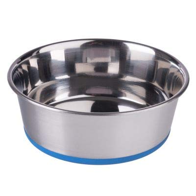 Kennel Heavy Premium Stainless Steel & Rubber Bonded Dog Bowl (5qt)