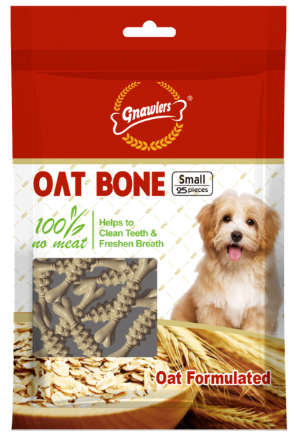 Gnawlers Oat Bone Dog Treats – Small