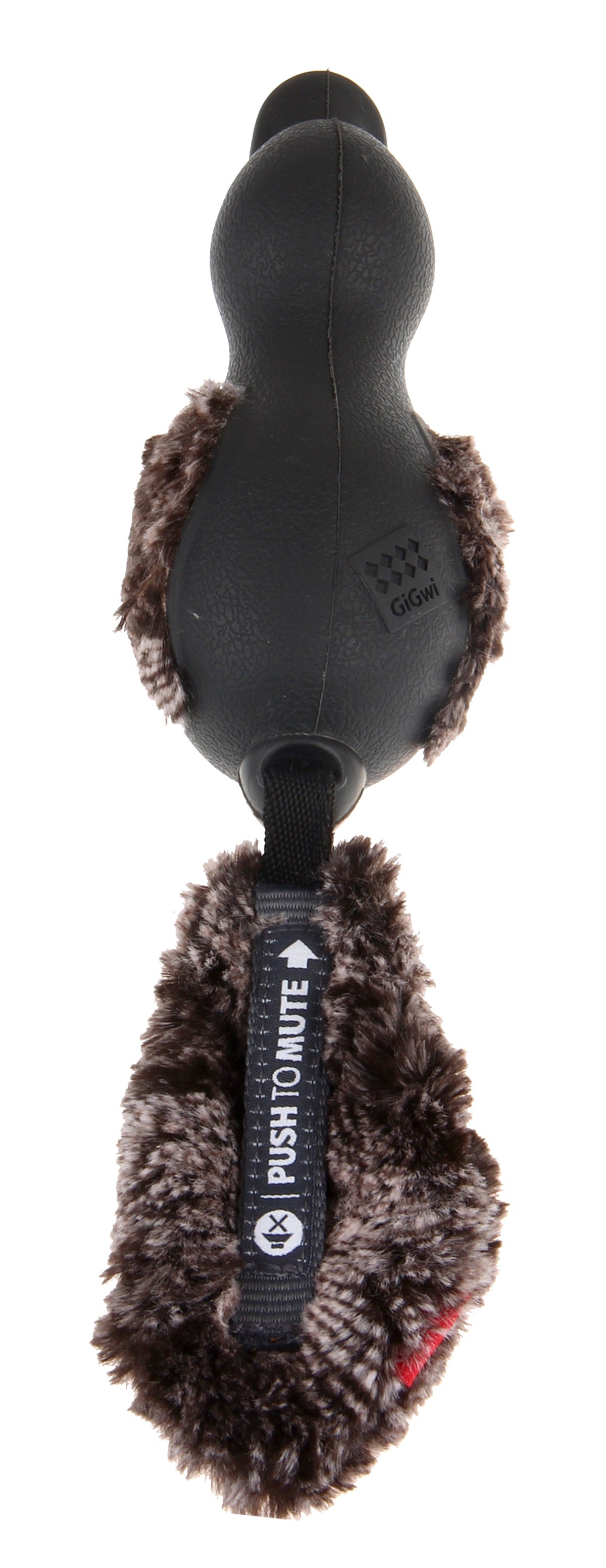 Gigwi Duck Push To Mute With Plush Tail - Grey