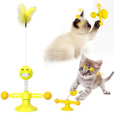 Petropolis Windmill Cat Toy with Spring Dancing Doll