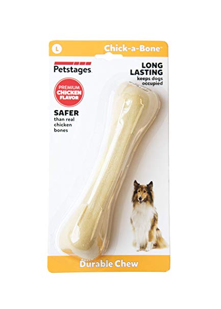 Petstages Durable Chew Chick-a-Bone Long Lasting Chicken Flavour