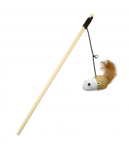 Smarty Pet Teasing Stick With Mouse Cat Toy