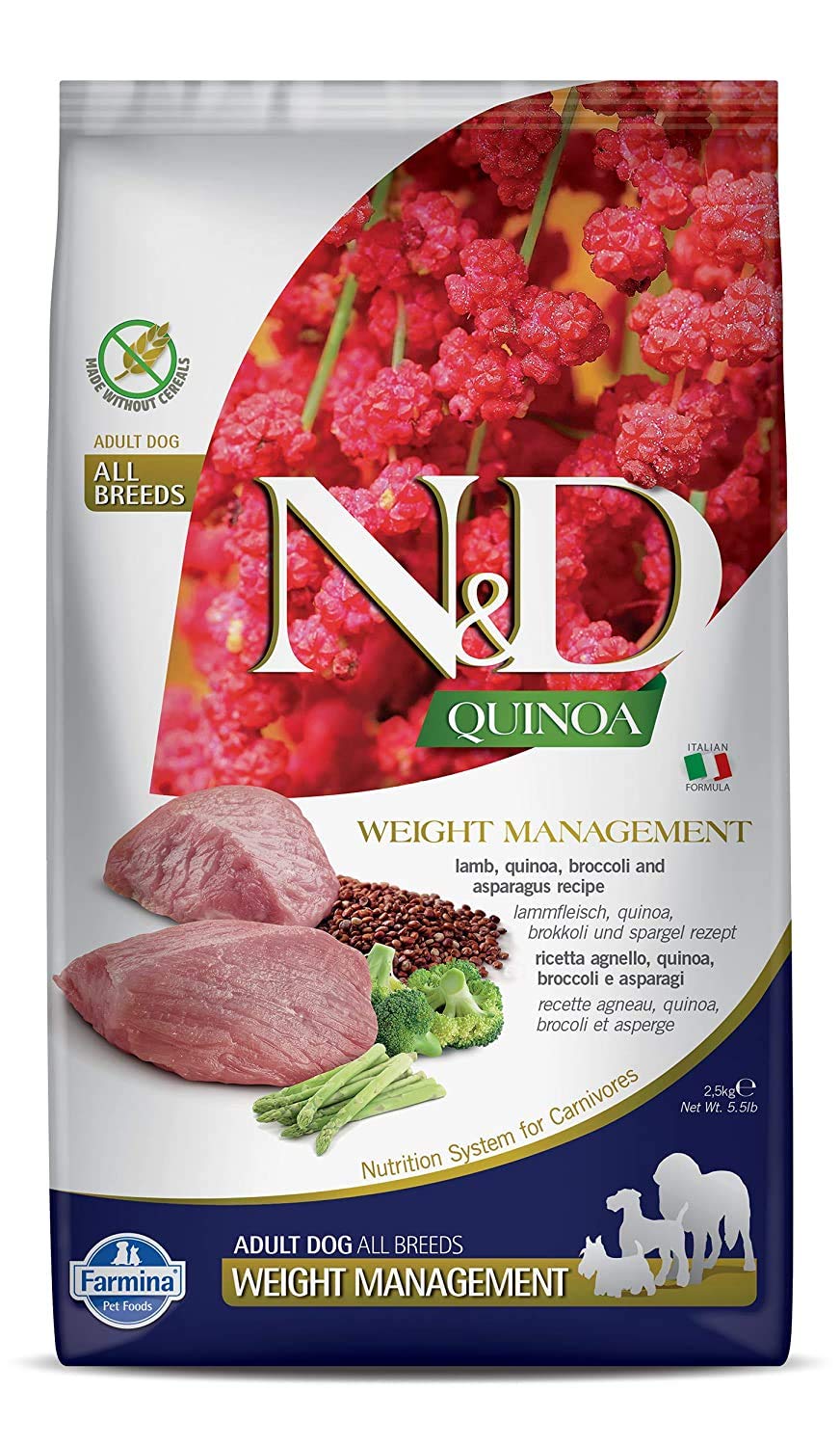 Farmina N&D Quinoa Weight Management Grain Free All Breed Adult Dog Dry Food