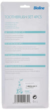 Bioline: 4-Piece Dog Dental Care Toothbrush Set