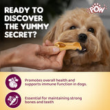 Imaginelees POW : Meaty Middle Duo Filled Bones Dog Treats – Chicken & Duck (Chewy)
