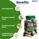 Twistix : Small Wheat-Free Dental Chews – Vanilla Mint Flavor Dog Treats (Jar)
