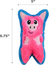 Outward Hound Durablez Pig Plush Dog Toy - Pink