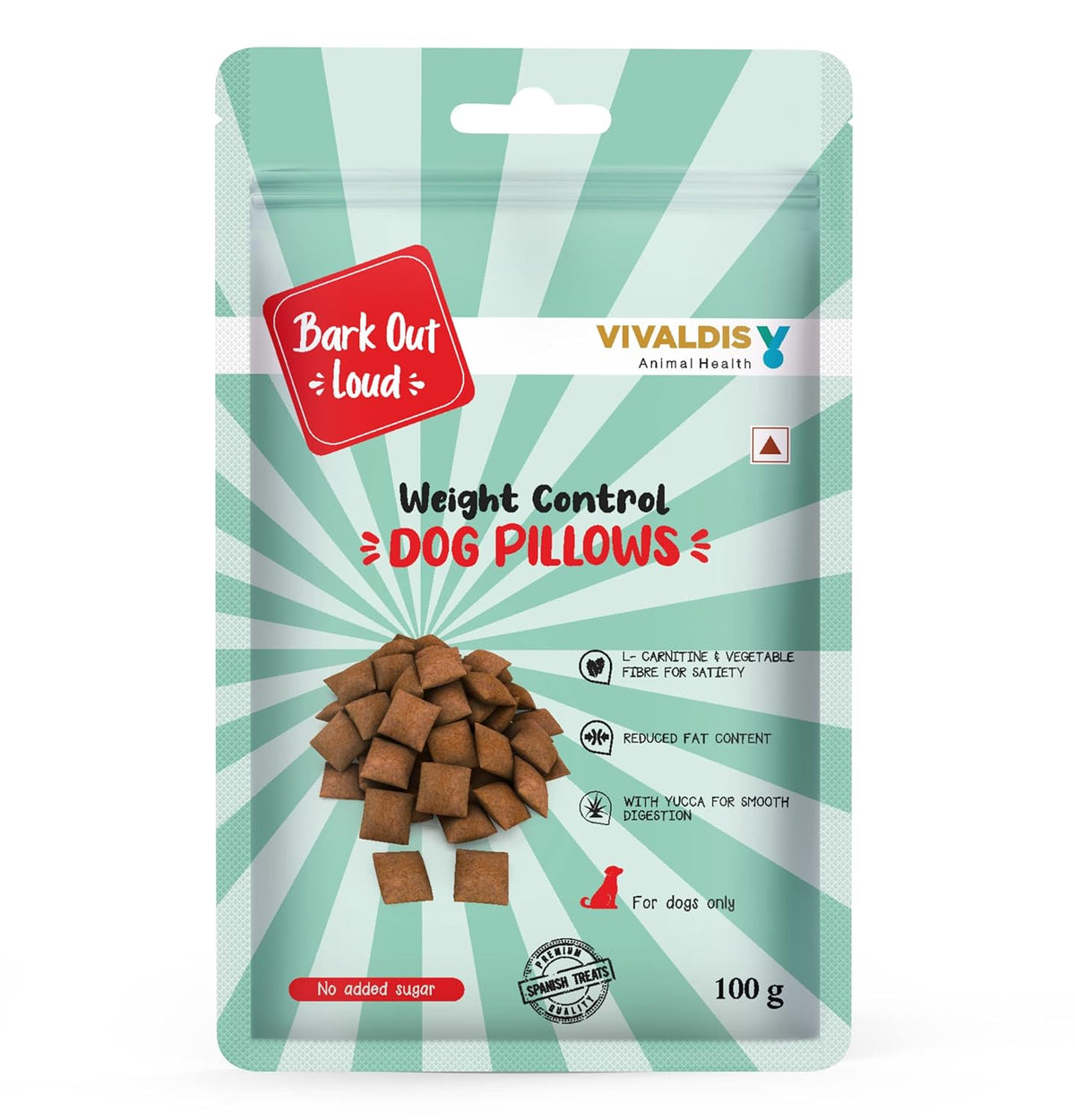 Vivaldis Bark Out Loud Weight Control Dog Pillows Spanish Treat For Dog