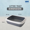 Savic IRIZ Cat Litter Tray with Rim