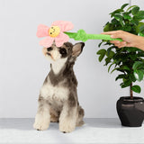 Fofos Pink Flower Crinkle Rope Dog Toy