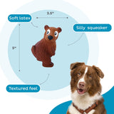 Outward Hound Tootiez Bear Latex Rubber Squeaky Dog Toy