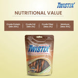 Twistix : Small Wheat-Free Dental Chews – Peanut & Carob Flavour Dog Treats