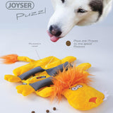 Joyser Lion Puzzle Squeaker Dog Toy - Yellow