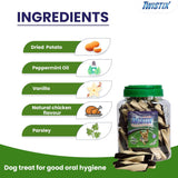 Twistix : Small Wheat-Free Dental Chews – Vanilla Mint Flavor Dog Treats (Jar)