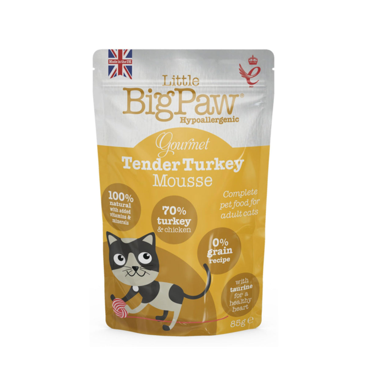 Little Big Paw Gourmet Tender Turkey Mousse Cat Pouch
