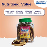 Twistix : Small Wheat-Free Dental Chews – Pumpkin Spice Flavour Dog Treats (Jar)