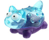 Gigwi Suppa Puppa Squeak Cat Shape Dog Toy - Blue/Purple