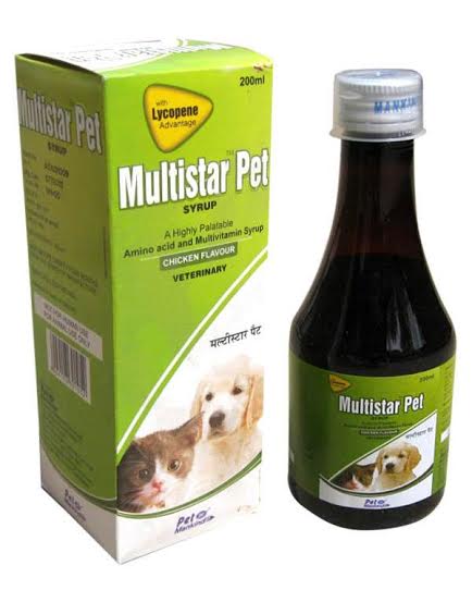 Pet Mankind Multistar Pet Amino Acid And Multivitamin Syrup Chicken Flavour For Dogs & Cats