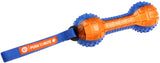 Gigwi Push To Mute Regular Dumbbell Dog Toy - Blue/Orange