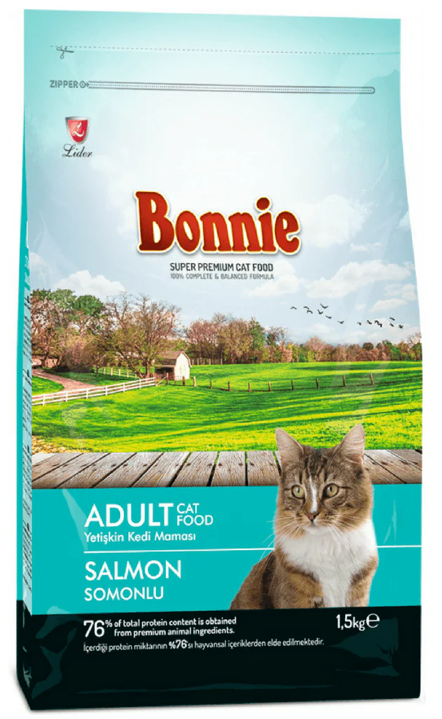 Bonnie Adult Cat Food - Salmon