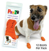 Pawz Waterproof Dog Boots - X Small - Orange 12 PCS