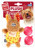 Gigwi Donkey Plush Friendz With Refillable Squeaker Dog Toy