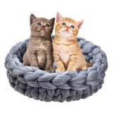 Nutan Woolen Basket Bed For Dogs & Cats