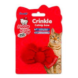 Hello Kitty Crinkle Catnip Bow