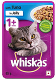 Whiskas With Tuna In Jelly Adult Cat Pouch 85 G (Pack Of 48) - Ecom Pack