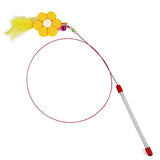 Pets Empire Funny Cat Teaser Wand & Colorful Feather Stick Cat Toy