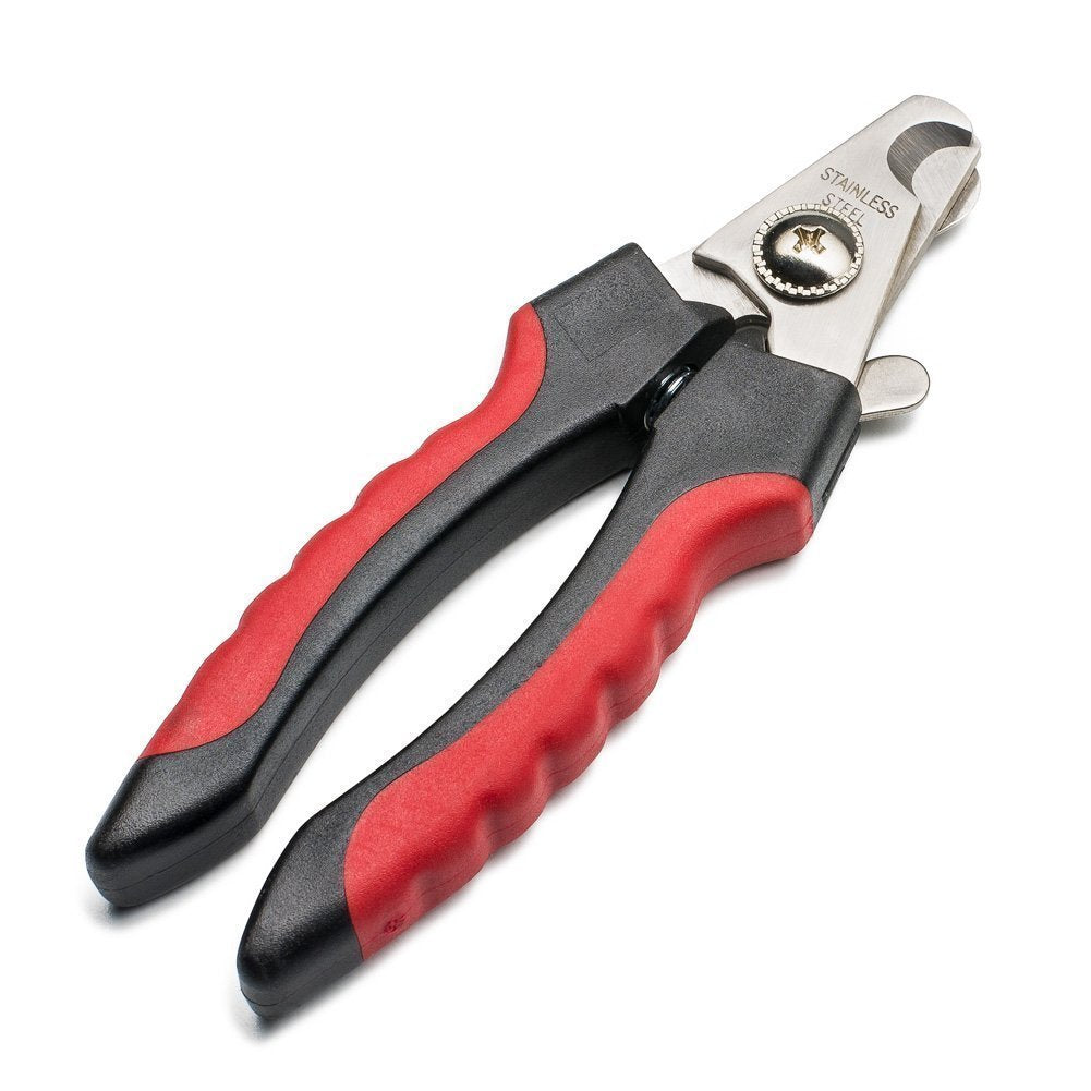 LANMOK Dog Nail Clippers and Heavy Duty Nail Clipper for Large Dogs,Professional  Nail Trimmer for Dogs/Cats,Pet-Nail Trimmer with Safety Guard to Avoid  Over-Cutting Nails (Red) - Walmart.com