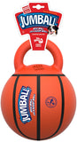 Gigwi Basket Ball with Rubber Handle Jumball Dog Toy - Orange