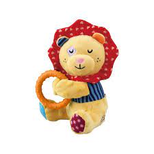 Gigwi Lion Plush Friendz With Squeaker & TPR Ring