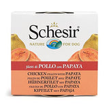 Schesir Chicken & Rice With Papaya In Gel Dog Tin