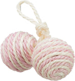 Trixie Two Balls on Sisal Rope Cat Toy