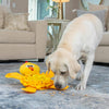 Outward Hound Snuffle Palz Chicken Plush Snuffle Mat Dog Treat Puzzle - Yellow