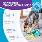 Outward Hound Silly Legz Octopus Plush Puzzle Dog Toy - Blue