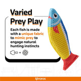 Fofos Sardine Fish Wool Toy For Cat