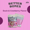 Zeus Better Bones Soft Dog Treats – Duck & Cranberry