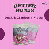 Zeus Better Bones Soft Dog Treats – Duck & Cranberry