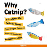 Fofos Sardine Fish Wool Toy For Cat