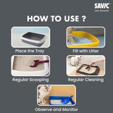 Savic IRIZ Cat Litter Tray with Rim