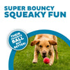 Outward Hound Squeaker Ballz Tennis Multicolor Ball Dog Toy - (Pack Of 4)