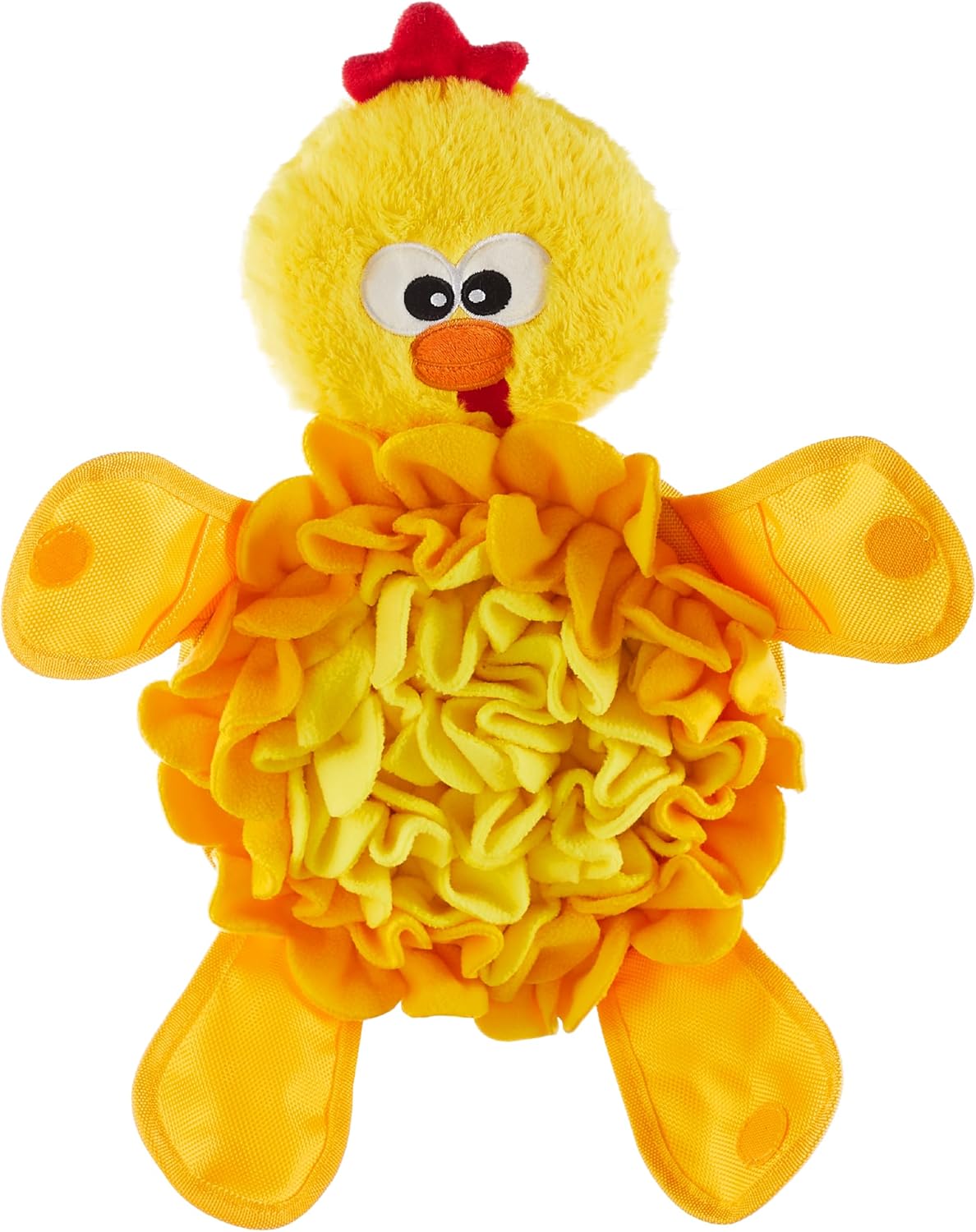 Outward Hound Snuffle Palz Chicken Plush Snuffle Mat Dog Treat Puzzle - Yellow