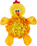 Outward Hound Snuffle Palz Chicken Plush Snuffle Mat Dog Treat Puzzle - Yellow