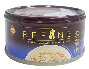 Smart Heart Refine Finest Tuna With Chicken Strips Adult Cat Tin