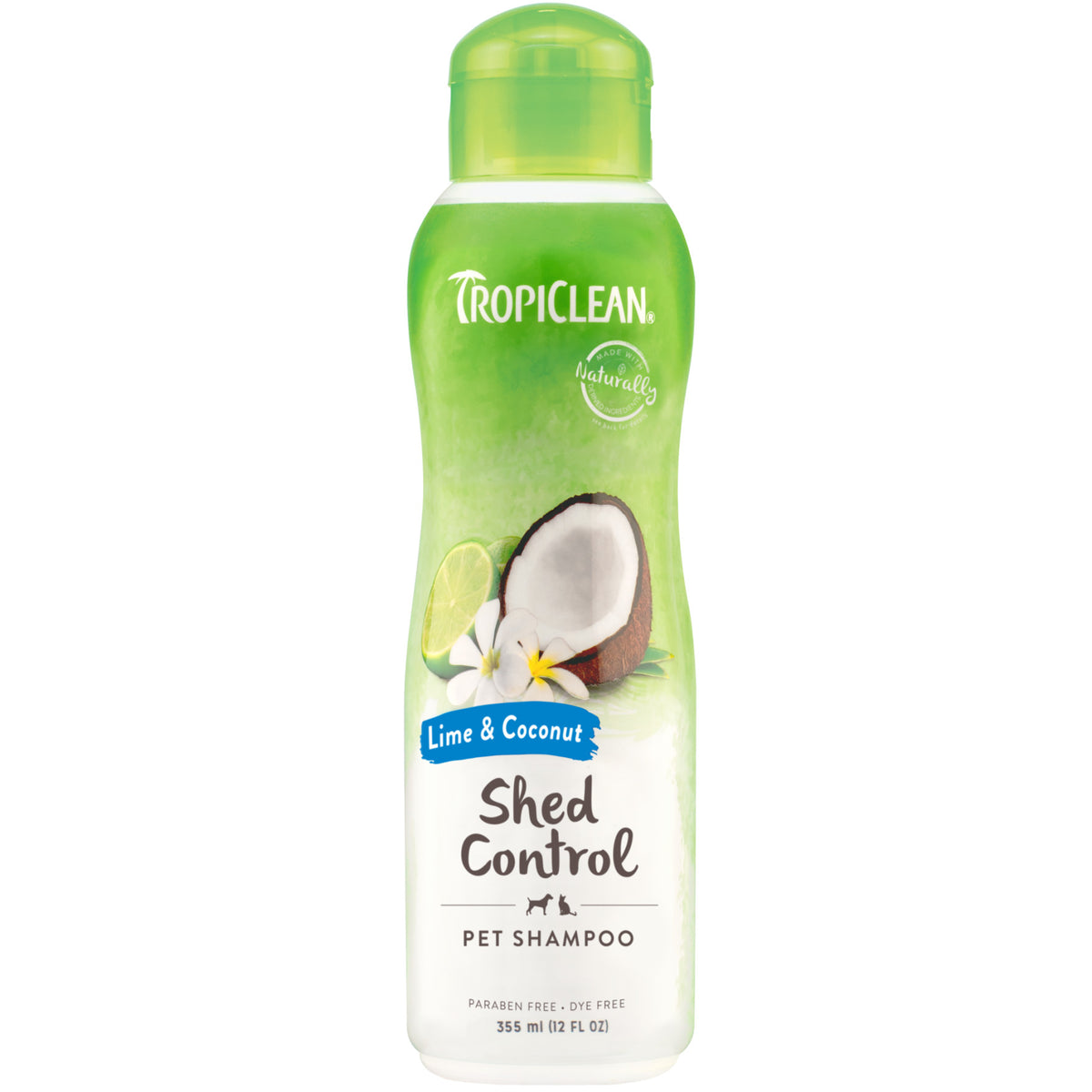 Tropiclean Shed Control Lime & Coconut Dogs & Cats Shampoo