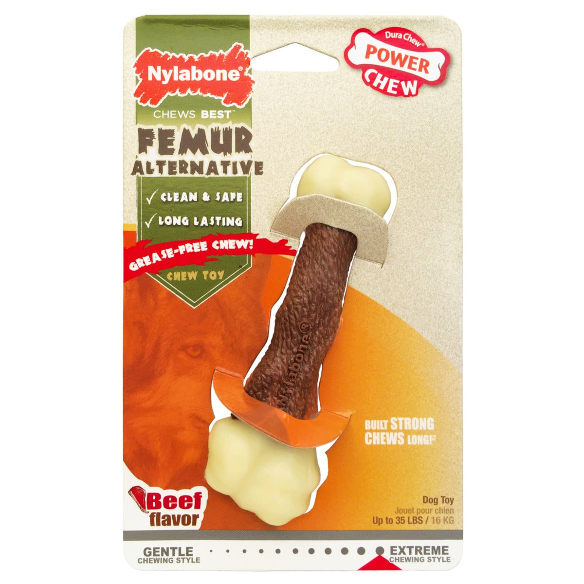 Nylabone Power Chew Femur Beef Flavor