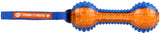 Gigwi Push To Mute Regular Dumbbell Dog Toy - Blue/Orange