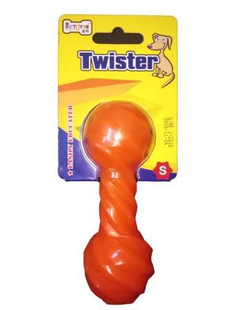 EE Toys TPR Twister Dumbell Dog Toy